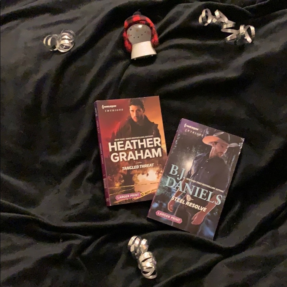 NWT Two never before read books in LARGE print!